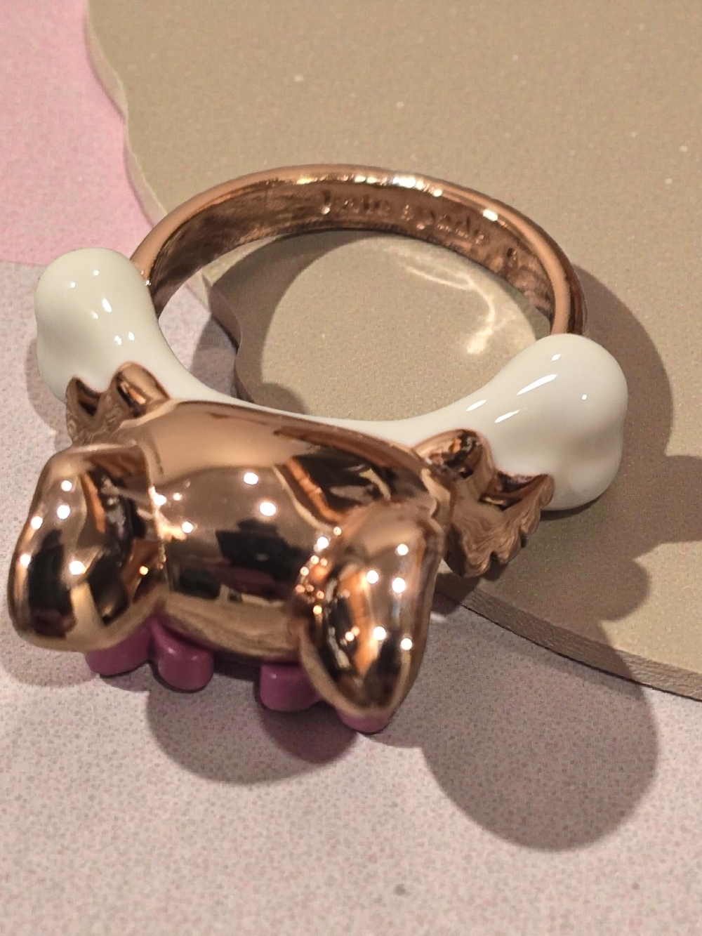 Kate Spade French Bulldog Ring - Picture 4 of 5